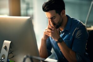 Fullon Life'S Rejuvenating Services And Prices Now! 1 Shot Of A Young Businessman Experiencing Stress During A Late Night At Work