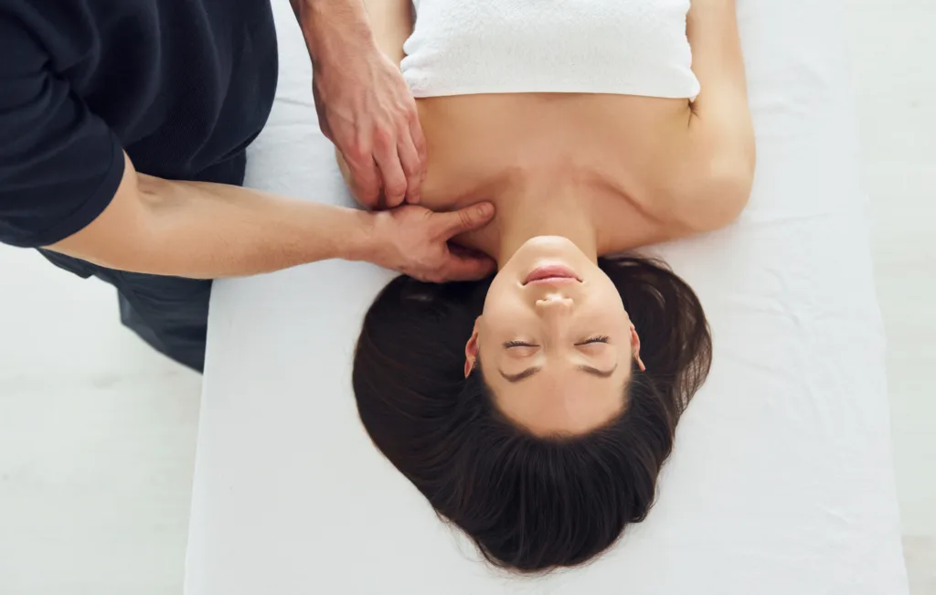 7 Reasons For A Remedial Massage Today 2 A Young Woman On Massage Table Having A Remedial Massage.